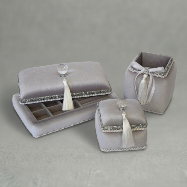 Pilkas 3 dalių rinkinys